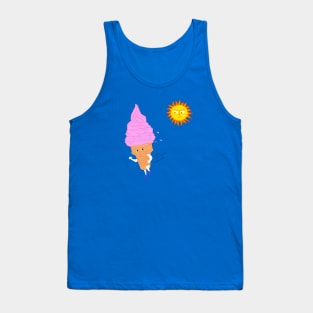 Ice Cream Cone and the Summer Sun Scare Tank Top